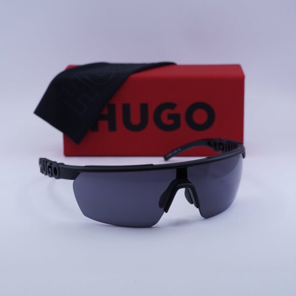 Hugo Boss HG 1284/S 0807 IR Shield Sunglasses - Black/Grey - Picture 1 of 10